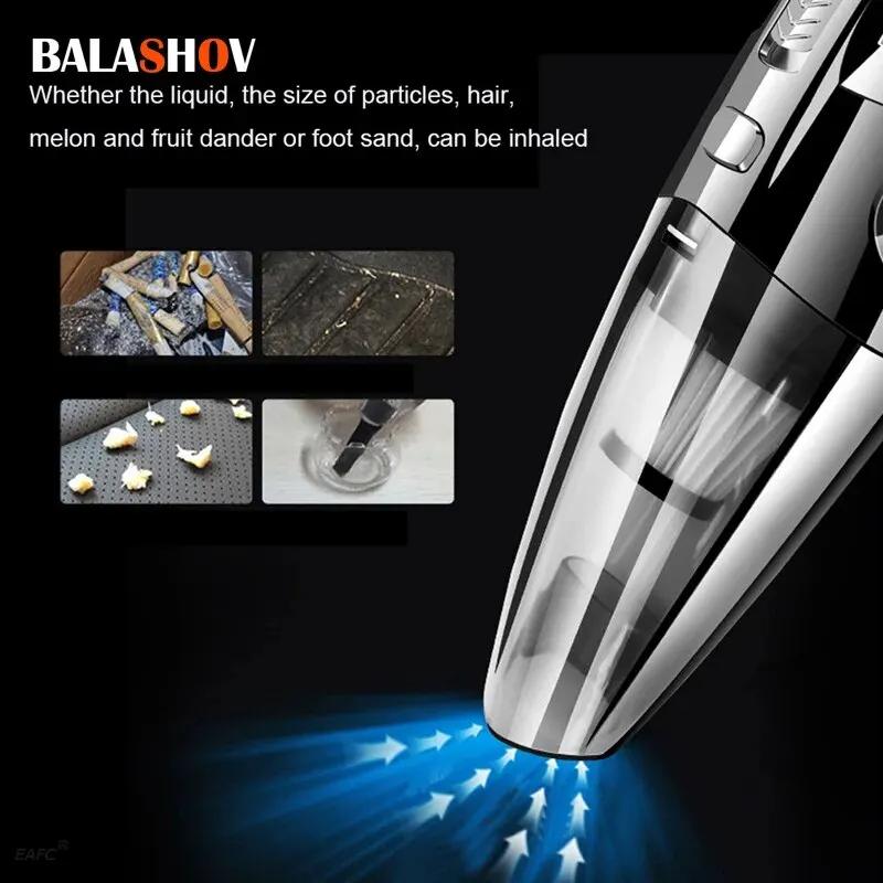Vacuum Cordless Powerful Cyclone Suction Portable Rechargeable Vacuum Cleaner Quick Charge for Car  Pet Hair