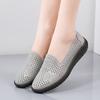 Summer Hollow Women's Shoes Flat Single Shoes Women's Mother Shoes Breathable Hole Soft Sole Soft Surface Foot Casual Women's Shoes