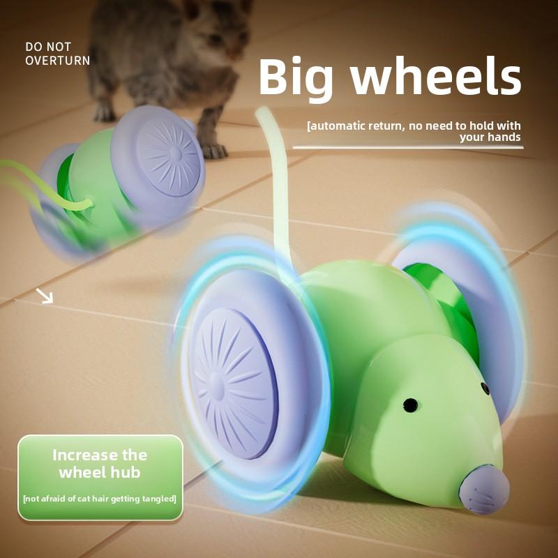 Pet Toys Electric Smart Cat and Mouse Car Self-fun Cat Toys Running Sports Car Cat Toys