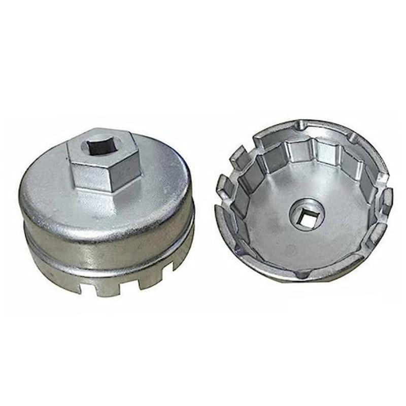 Cap Wrench Suitable for Toyota Lexus Oil Grid Wrench Filter Element Wrench Disassembly Oil Grid Tool Black Silver