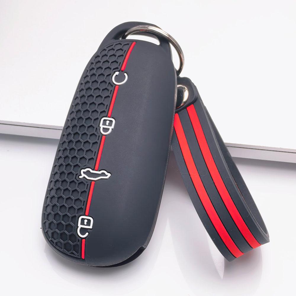 Key Shell Cover for Chery Omoda C5 Tiggo with Keychain Anti-Scratch Guard Shockproof Protection Soft Grip Texture Responsive Button Touch