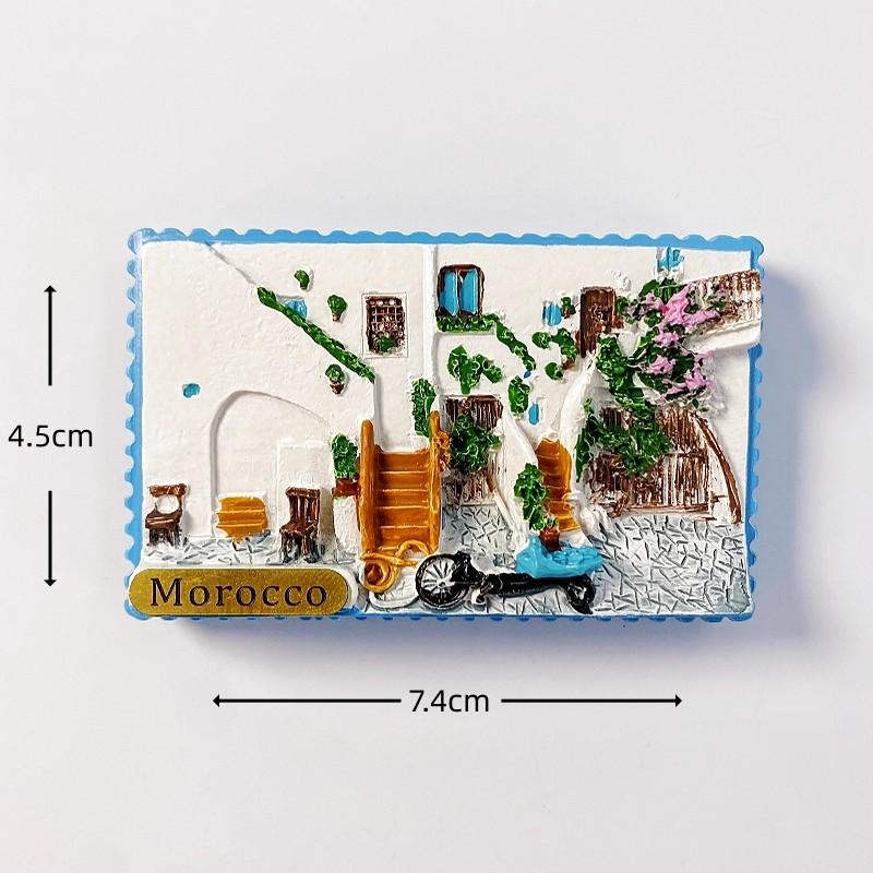 Morocco Fridge Stickers Land of God Marrakech Travelling Souvenirs Message Board Magnetic Stickers Wedding Gifts