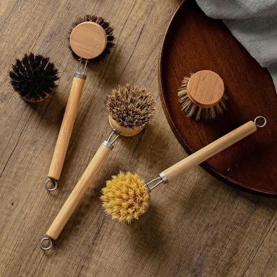 1Pcs Dish Pinsel Lange Holz Griff Haushalt Reinigung Pinsel Für Küche Reinigung Werkzeug