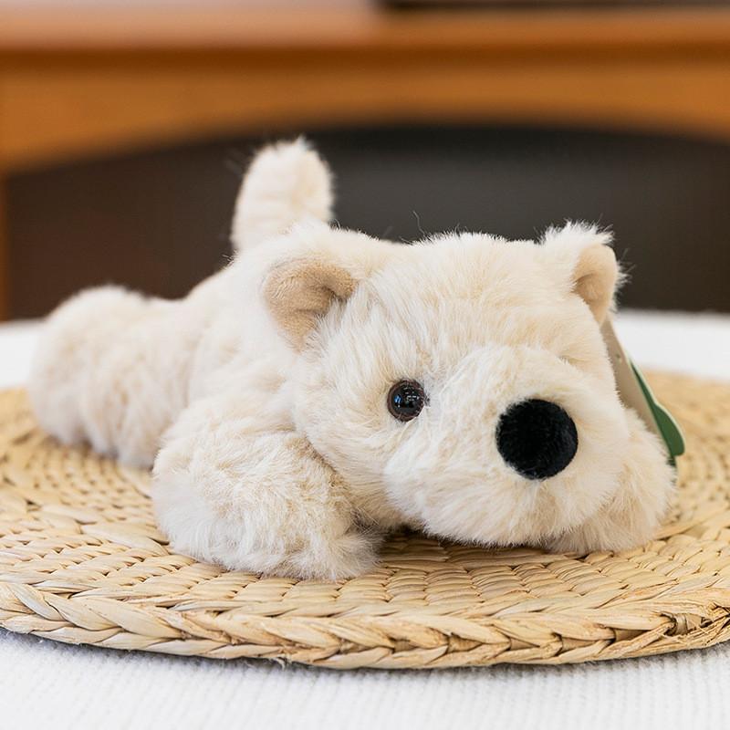 Soft Plush Dog Toy Stuffed Animal With Pp Cotton Filling For Kids Gift Decor