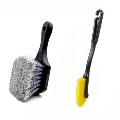 Brosse de nettoyage de jante de roue, brosses de détail pour pneus de voiture, kit de serviette de lavage polyvalent pour usage humide et sec, accessoire universel de nettoyage de roue