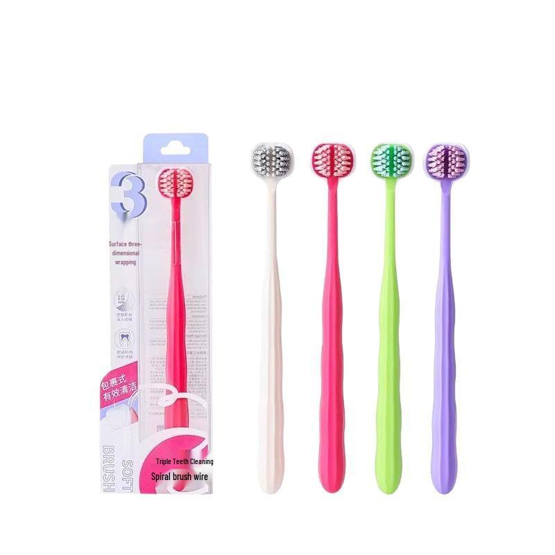 Ultra-Soft Bristle Toothbrush Family Pack for Adults - Large Head, Gentle for Men & Women