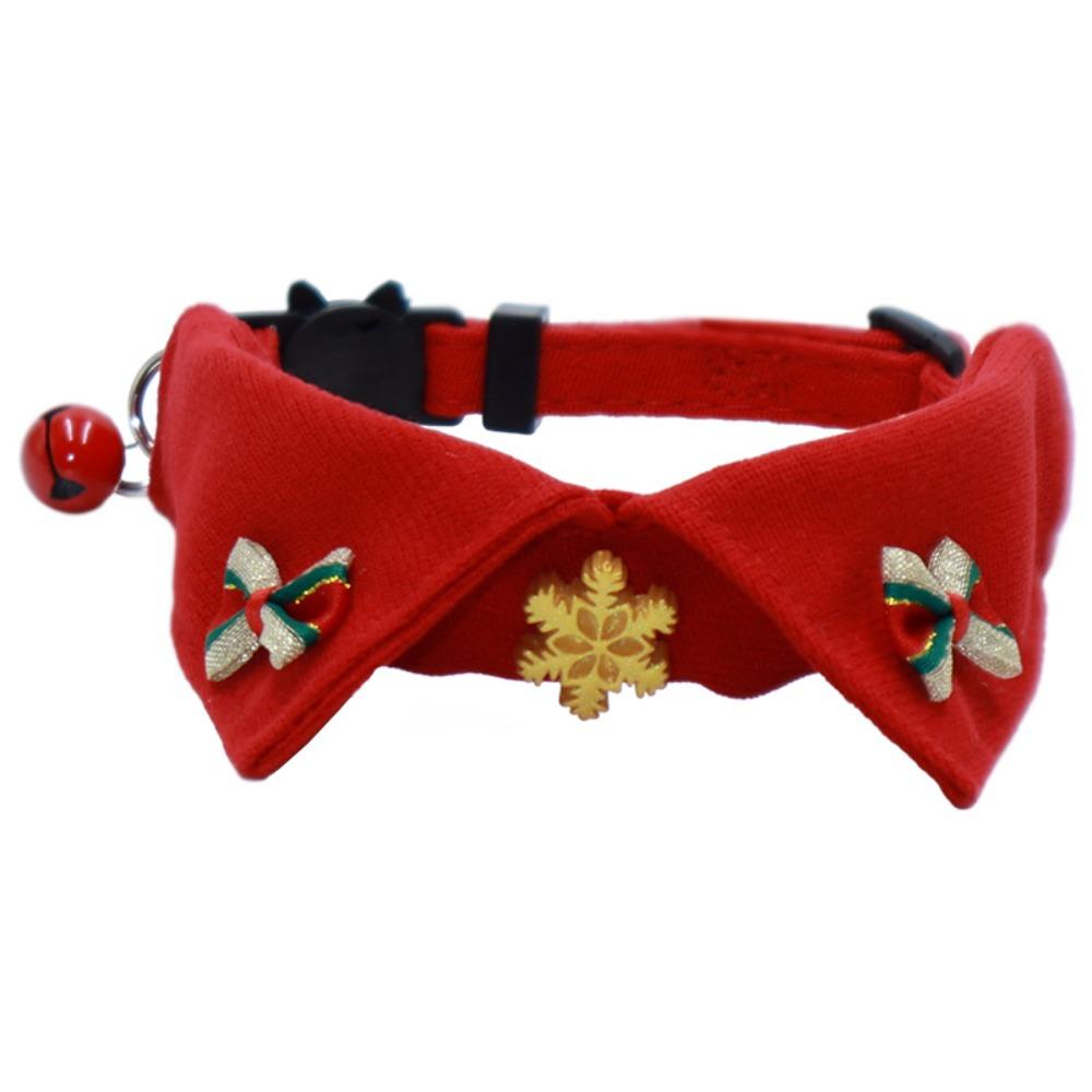 Cute Kitten Bowties Collar Necklace with Bell Kitten Christmas Bow Collar  Cats