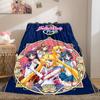 Japanischer Anime niedliches Cartoon-Thema Sailor Moon Tsukino Usagi Decke geeignet für Heimbetten, Sofabezüge, Büro-Nickerchen, Outdoor-Warme Decken O15