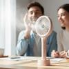 Low Noise Portable Electric Fan USB Rechargeable Mini Fan Personal Cooling Fan  Desktop Use