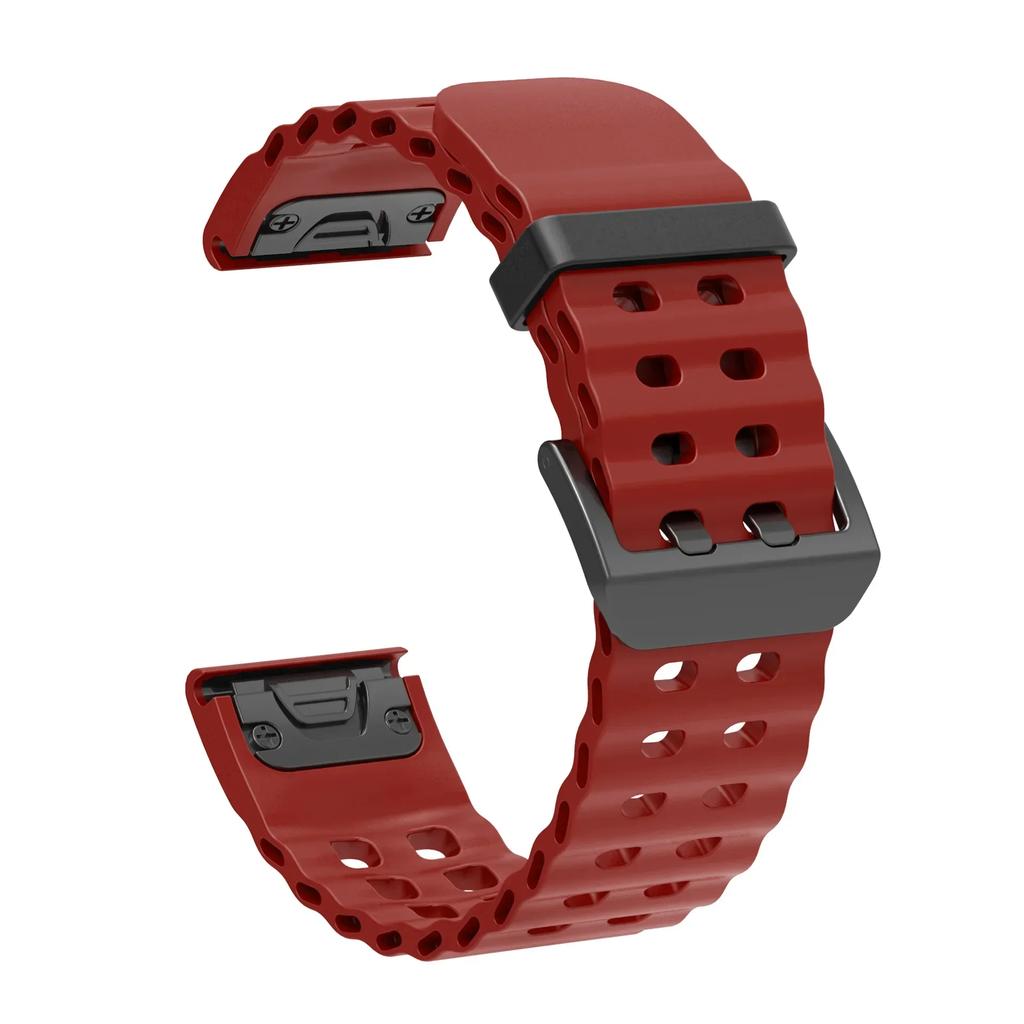 22 26MM Silicone WatchBand For Garmin Fenix 8 51MM 47mm 8E Enduro3 2 7X 7 6X 6 Pro 5X 5 Strap WristStrap Quick Release Bracelet