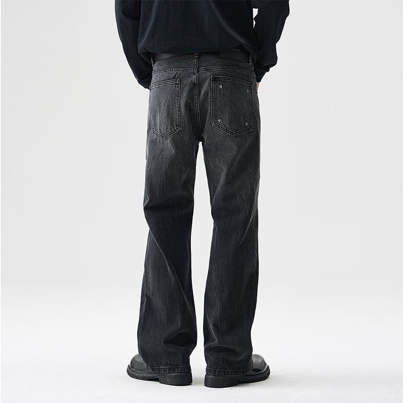 Men's Jeans Autumn Straight-tight American High Street Gradient Casual Trousers