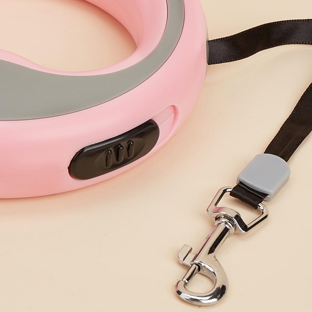 Retractable Dog Lead Heavy-Duty Extendable Dog Leads Strong Nylon Tape Leash One-Handed Brake Lock Tangle-Free Design for Small