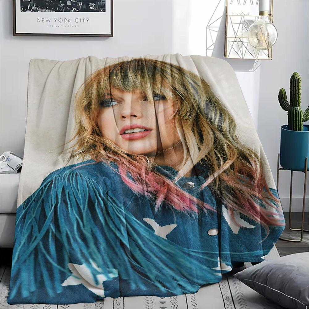 1 Stück Taylor Print Flanelldecke, Hohe Qualität, Für alle Jahreszeiten, Heimdekoration, Wärme und Komfort, Perfekt für Weihnachtsgeschenke
