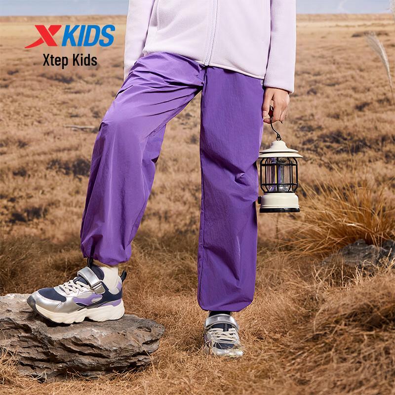 Xtep Kids' Elastic Waist Flare Leg Casual Pants