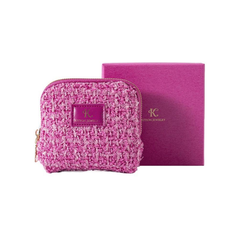 

Multi-layer Jewelry Packing Bag Bracelet Necklace Velvet Jewelry Holder Vacation фиолетовый