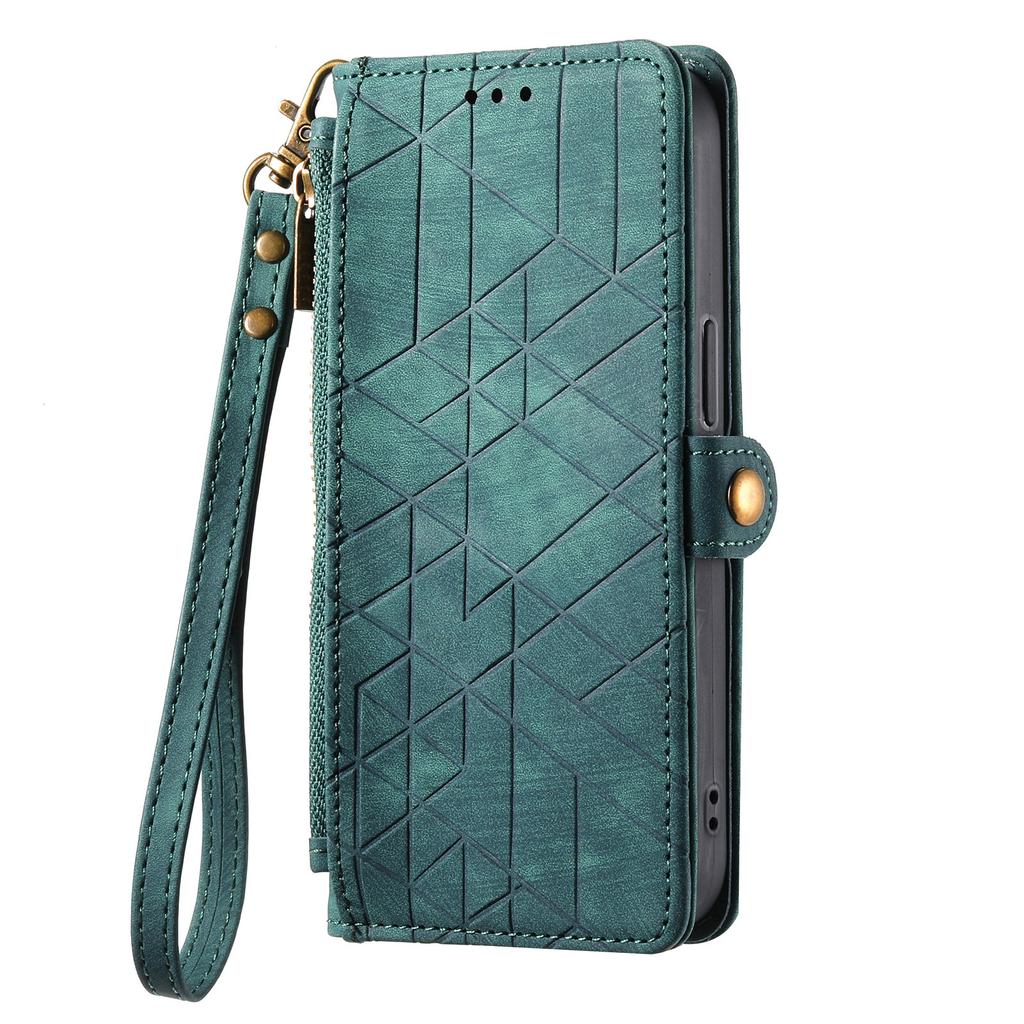 Wallet Zipper Purse Card Solt Leather Case For iPhone 14 15 Pro Max 13 Mini 12 11 SE 2022 X XR XS 8 7 Plus Strap Bag Book Cover