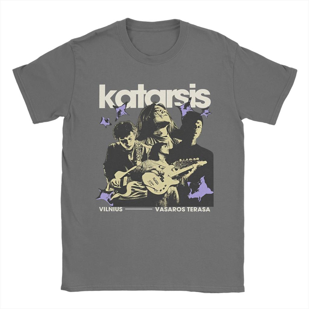Katarsis Band T-Shirt for Men  Unique Cotton Tees Crewneck Short Sleeve T Shirt 4XL 5XL Tops