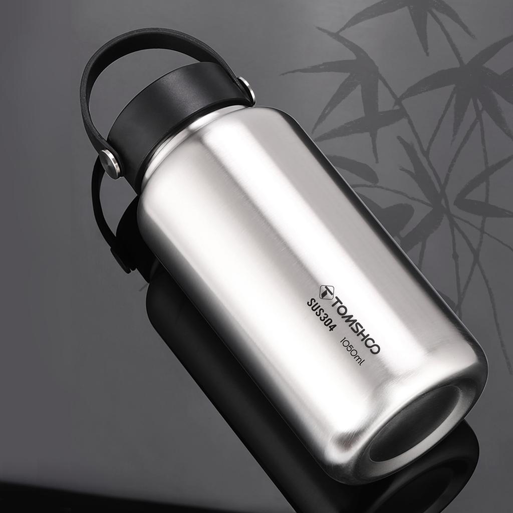 TOMSHOO Stainless Steel Water Bottle Leak Proof Sports Bottle