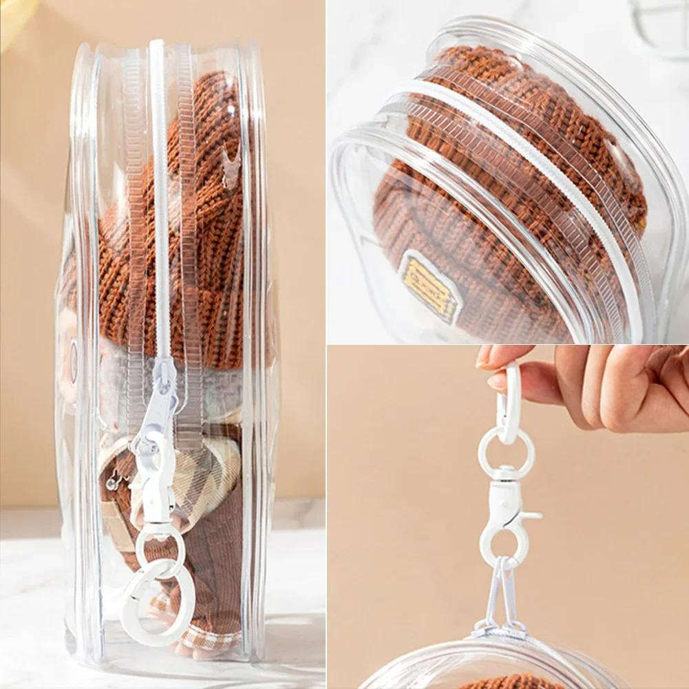 Colorful Pvc Transparent Out Bag Protector Case Organizer Box Keychain Doll Accessories ideal for 17cm Dolls Outdoor Display Bag