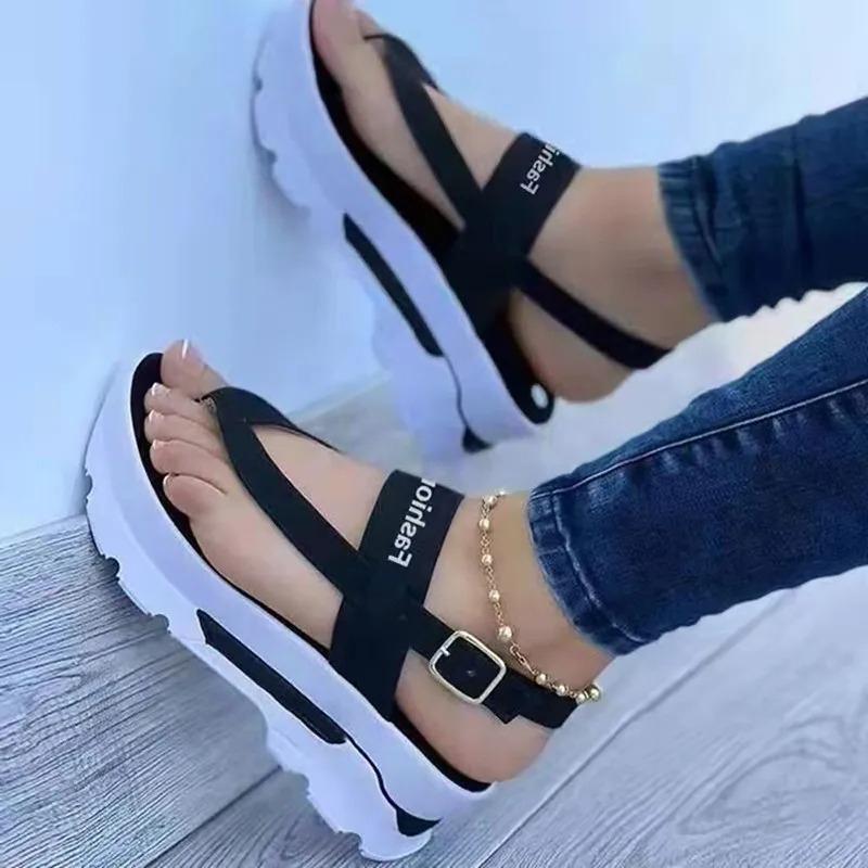 2025 New Platform Women Sandals For Summer Wedges Shoes Women Platform Heels Sandalias Mujer Luxury Summer Flip Flops