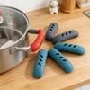 6Pcs Silicone Pan Handle Cover Heat Resistant Insulation Grip Sleeve Pot Handle Holder Kitchen Gadgets