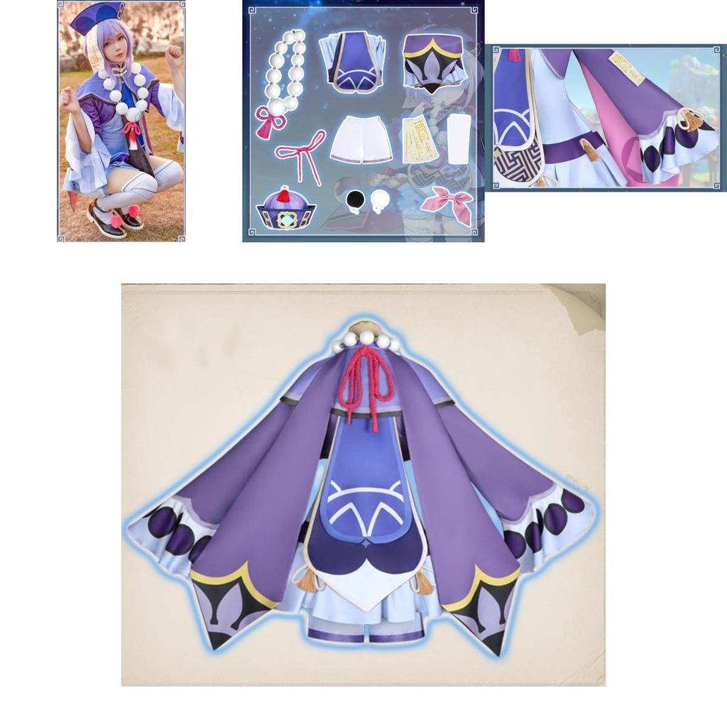 Halloween Genshin Impact Qiqi Cosplay Costume Accessories