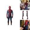 Úžasný oblek Spider-mana Modro-červené spandexové body pro děti a dospělé