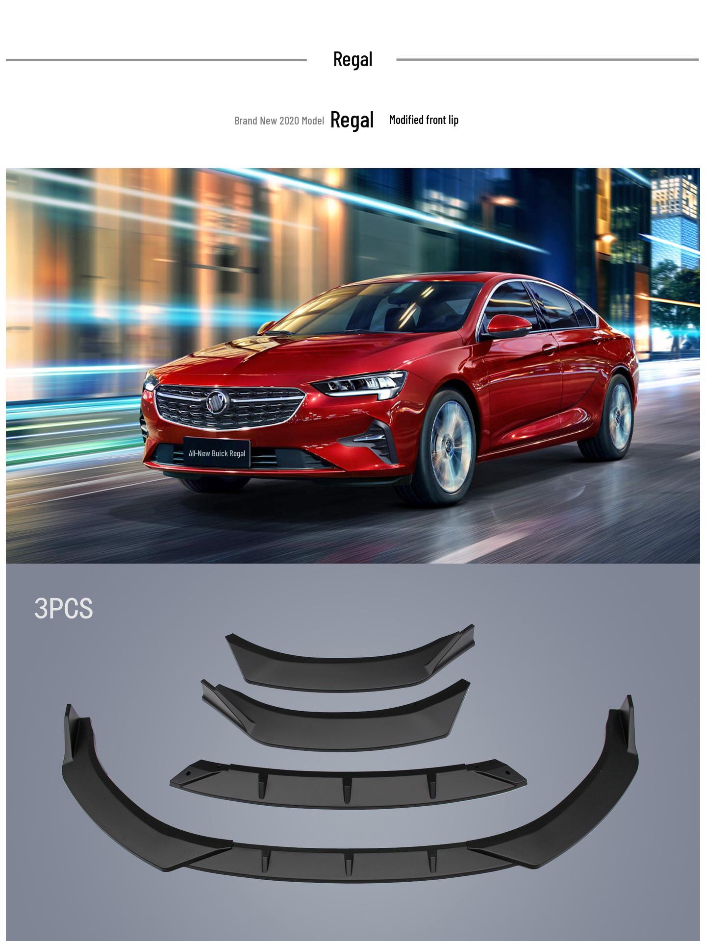 

Buick Regal 20-Model Front Lip & Rear Spoiler Kit with Corner Protectors