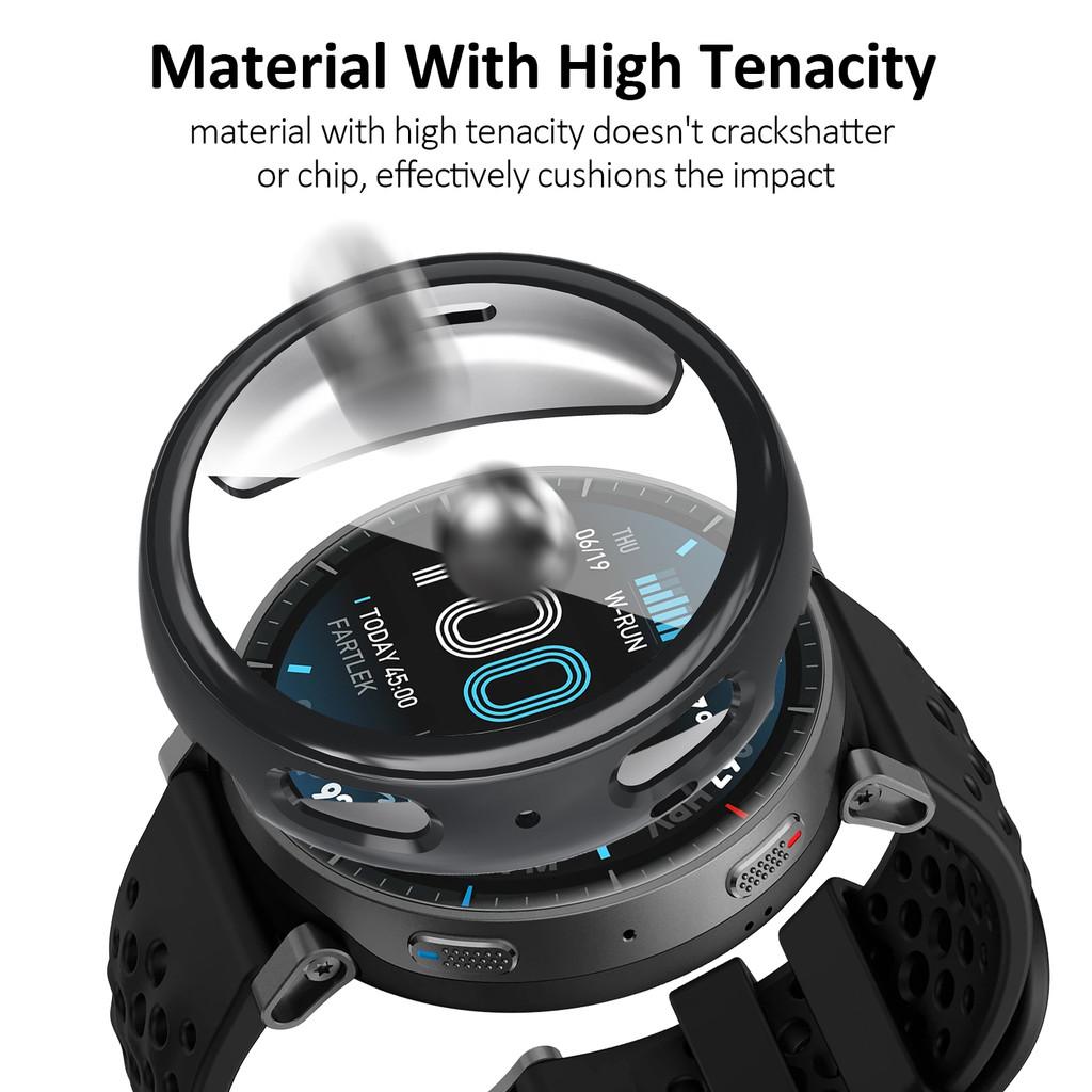 Full Cover TPU Protective Shell for Amazfit Active 2 Soft Clear Anti Scratch All Inclusive Screen Protector Case for Amazfit Active Max