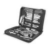 26PCS Manicure Set Black Nail Clippers Set Carbon Steel Manicure Tools Kit for Home Salon
