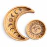 Moon Shaped Round Tray S/2