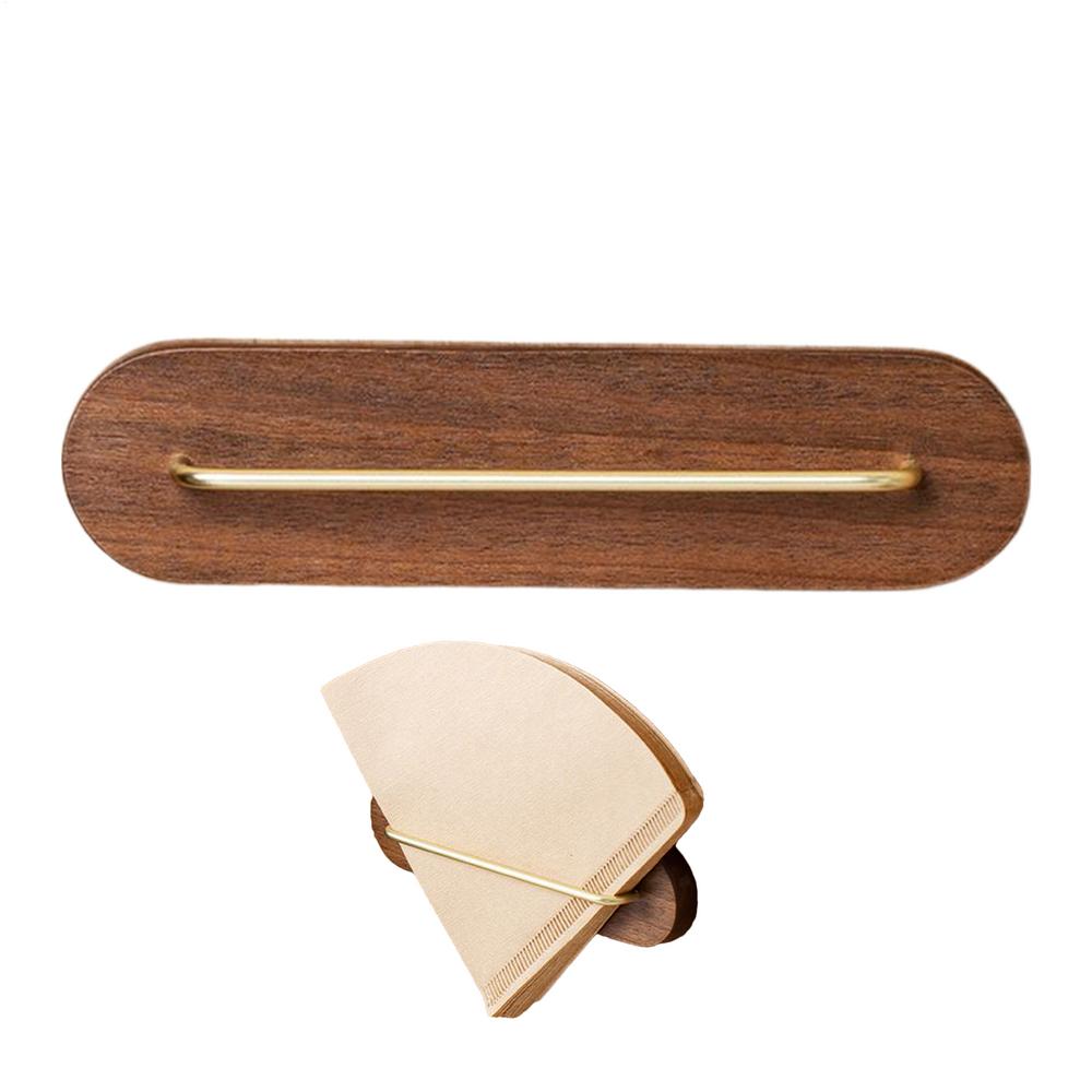 Coffee Filter Storage Strong Adhesive Wall Paper Dispenser Rack Cone Coffee Filter Wall Organizer For Bar Shops Kitchens