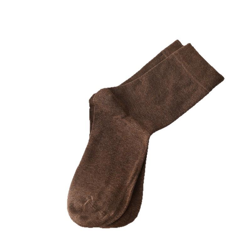 Women's Pure Cotton Breathable Odor-Resistant Mid-Calf Socks - Meilade Versatile All Cotton Loosely Stacked Postpartum Socks.