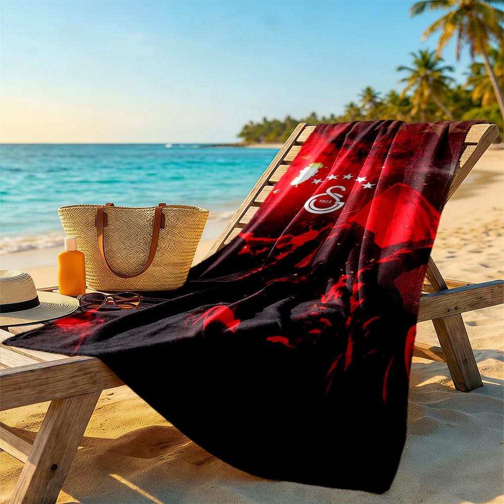 Galatasaray Beach Towel Super Soft & Absorbent Comfortable Lightweight Portable for Swimming,Beach,Camping, Travel, Beach Accessories,Gym
