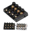 4 String Headless Electric Bass Bridge Zinc Alloy Brass Bridge Replacement with String Lock