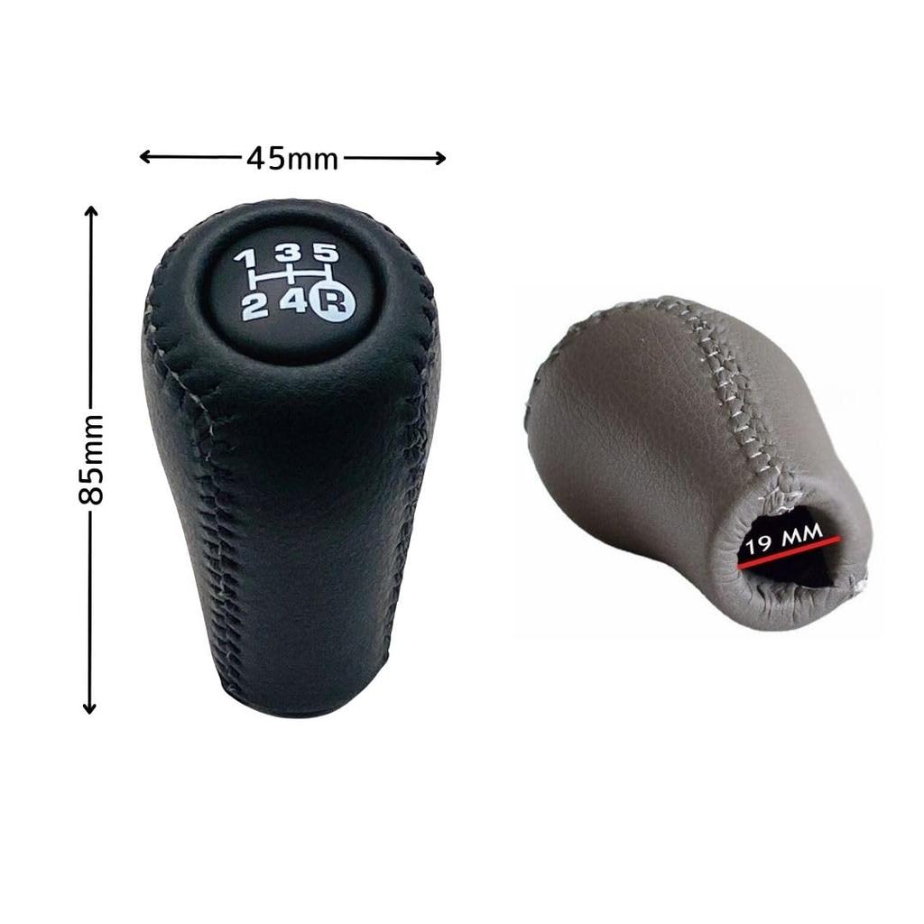 Land Cruiser Compatible Shift Knob MT for Toyota Vehicles Right Bottom R PU Leather Thread Diameter M12 Thread Pitch Gear Shift Lever 5-Speed 1.25mm