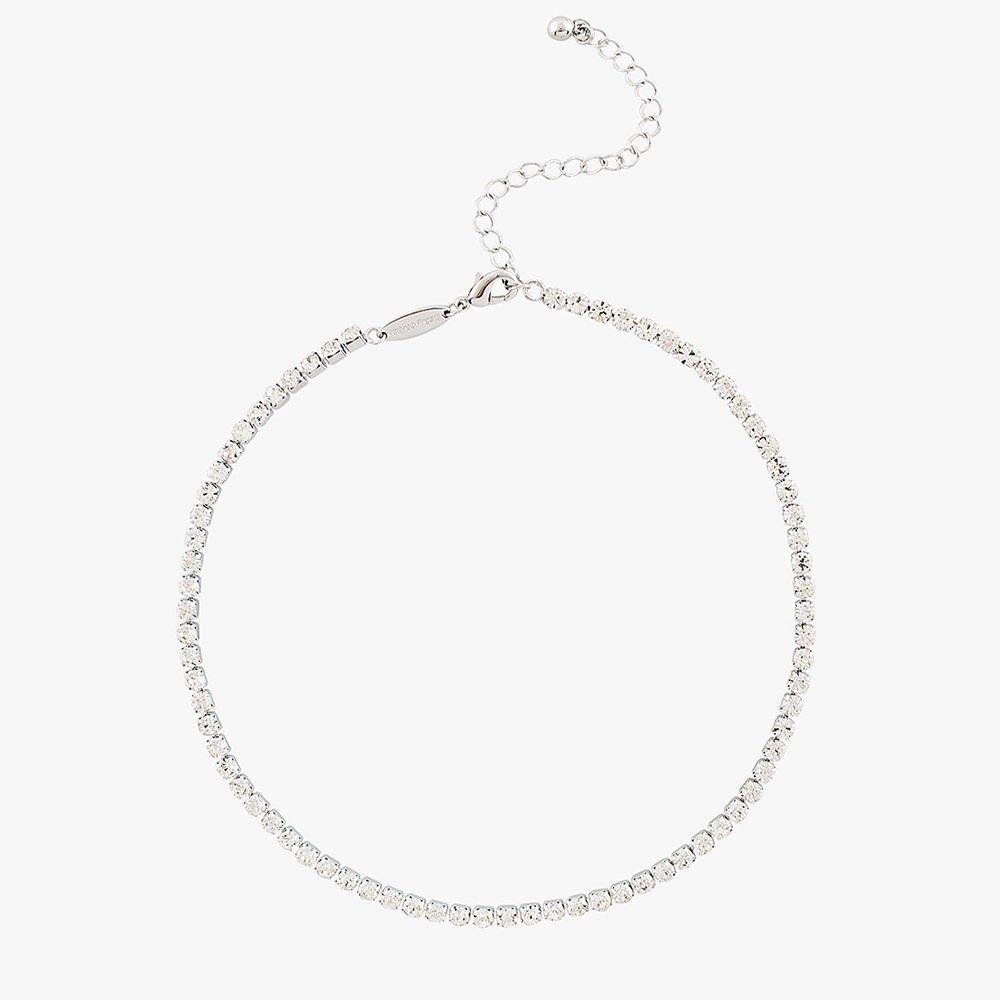 3mm Crystal Lining Choker Tennis Necklace (Worn by Son Na-eun and Kim Hye-yoon)