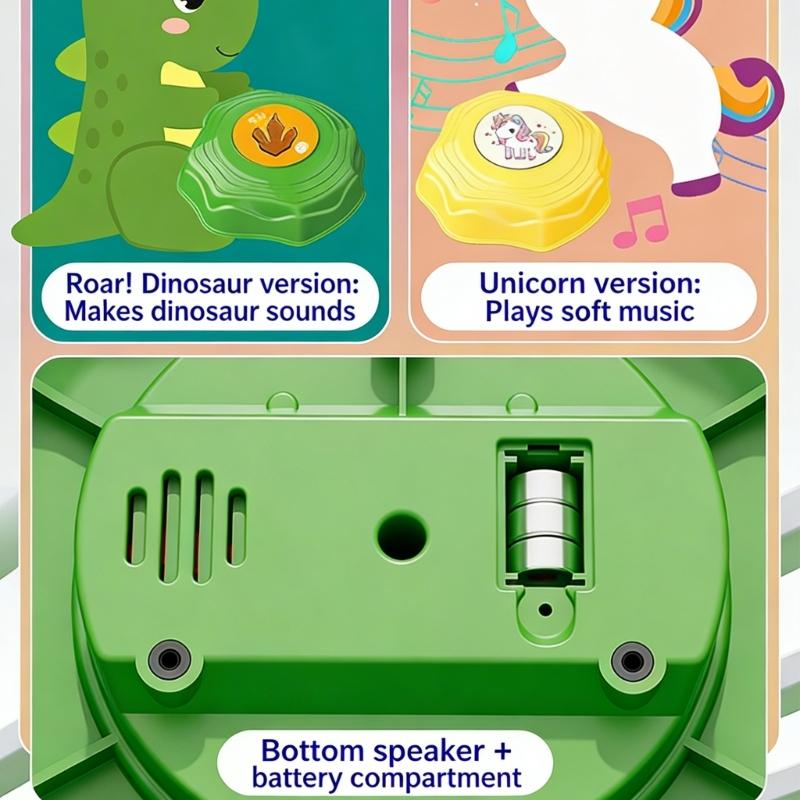 Interaktives Kinder-Trittsteine-Set, 6 Stück, mit Musik und Lichtern für das Motoriktraining