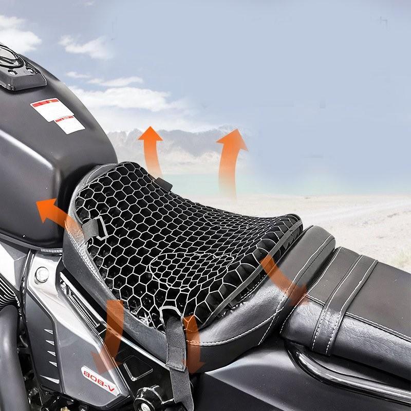 Premium Breathable Motorcycle Seat Cushion With Shock Absorption And Uv Protection Features For All Seasons Use