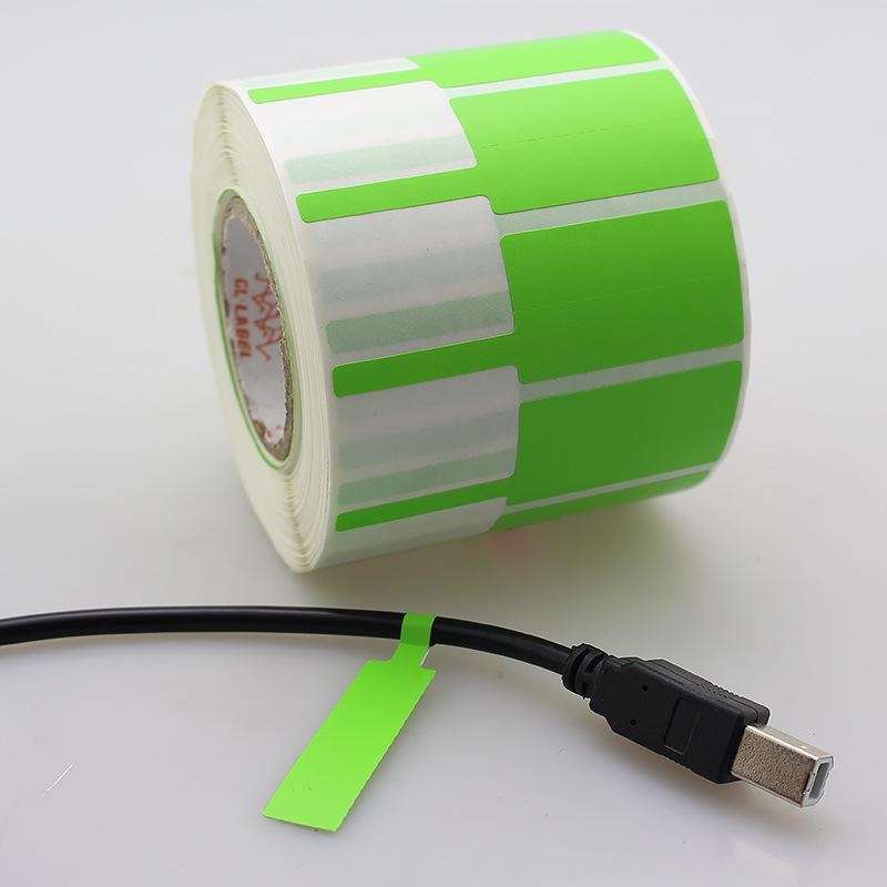 500Pcs/Roll 70*24mm Cable Labels Wire Marking Network Waterproof Thermal Printer Sticker Organizer Self-Adhesive Label Cable Tags