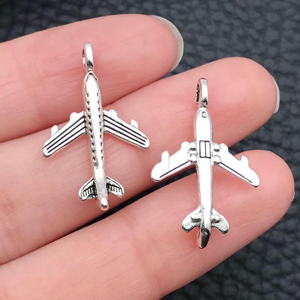 DIY Jewelry Accessories: Alloy Car, Ship, and Paper Airplane Bracelet, Earrings, and Pendant