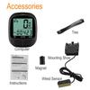 Contachilometri per bicicletta senza fili, computer per bici con display LCD, impermeabile, facile da installare, contachilometri alimentato a batteria, computer per bici