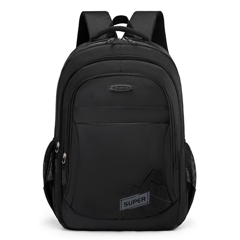 Backpack Letter Super Double Zipper Compartments Large Capacity Computer Bag