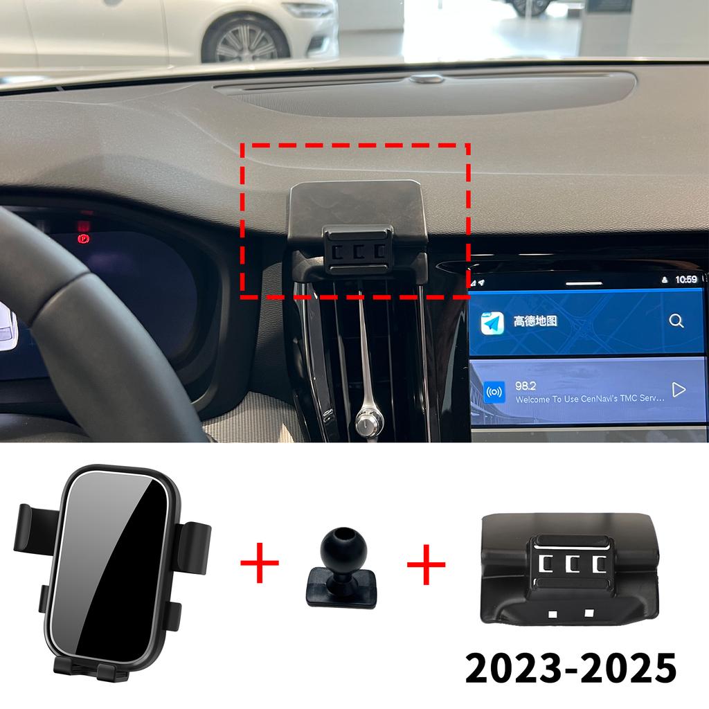 Car Mobile Phone Holder Accessories for Volvo S60 V60 ~2025 GPS Bracket Navigation Stand Auto
