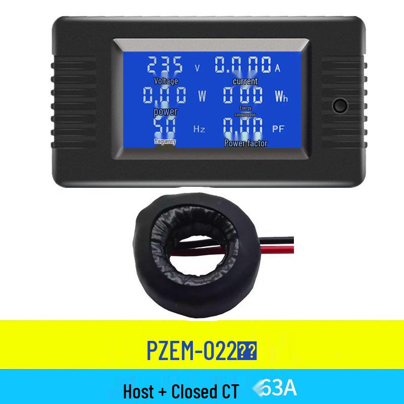 Peacefair AC Digital Power Tester: Multifunction Voltage, Current, Power, Frequency, and Energy Meter.