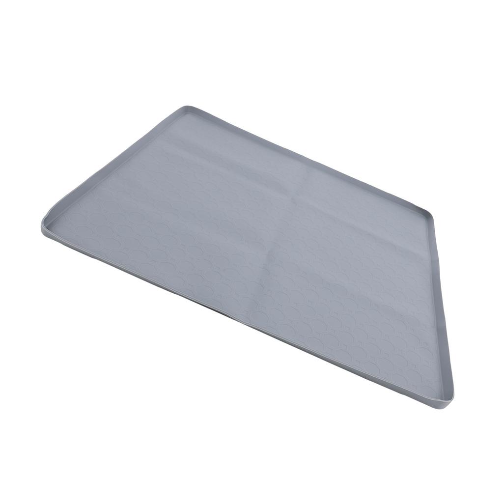 Antislip siliconen lekbak voor koelkast met opstaande rand, geschikt voor wasmachines, voerbakken voor huisdieren en vaatwassers.