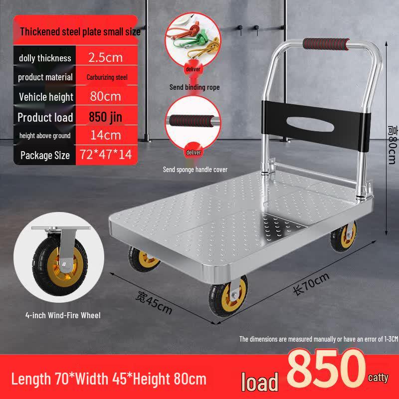 Heavy-Duty Steel Platform Hand Truck