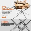 Portable Outdoor Fire Pit Collapsing Steel Mesh Fire Stand Stove Wood Heater Camping Supplies Backyard Garden With Carrying Bag