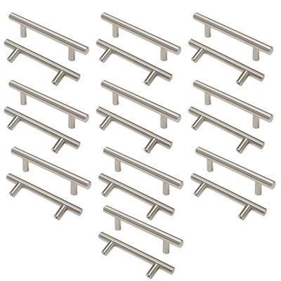 20Pcs T Shape Glass Door Handle Rust Proof Decorative Robust Practical Push Pull Cabinet Door Handle