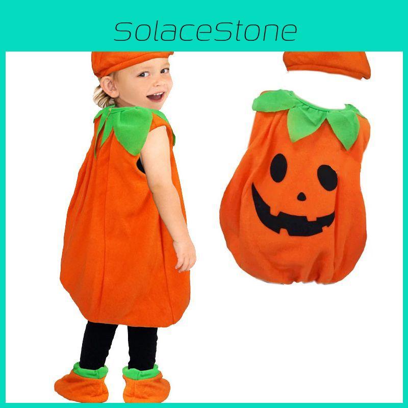 Adorable Kid Halloween Pumpkin Costume Set For Toddler Baby Cosplay Fun